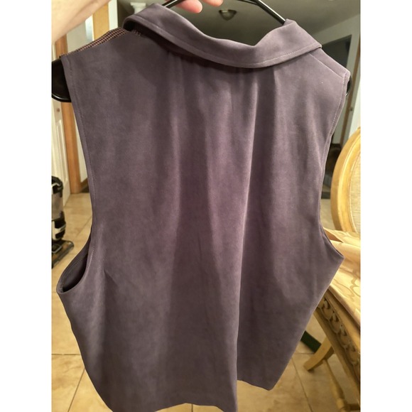 Vintage 90s Woman's Vest Size 16W button Up Made In USA - Picture 5 of 5